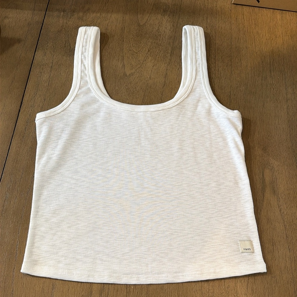 Vuori Tank, White, Medium